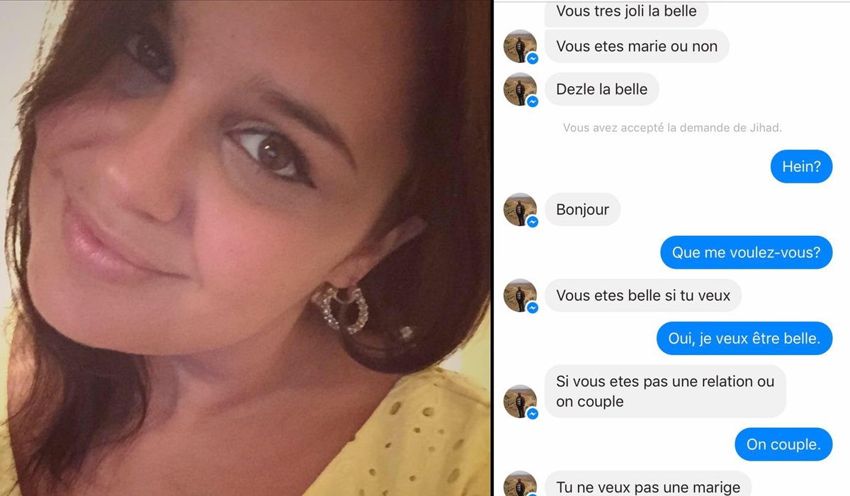 Jihad de Tunisie la drague sans retenu sur Facebook, regardez bien les réponses de la jeune enseignante. On pleure de rire !