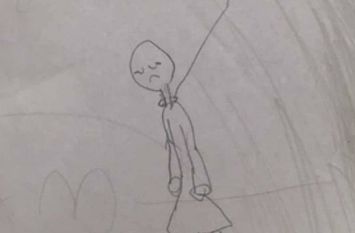 Une mre bouleverse publie le dessin de sa fillette de 7 ans en dtresse sur Facebook