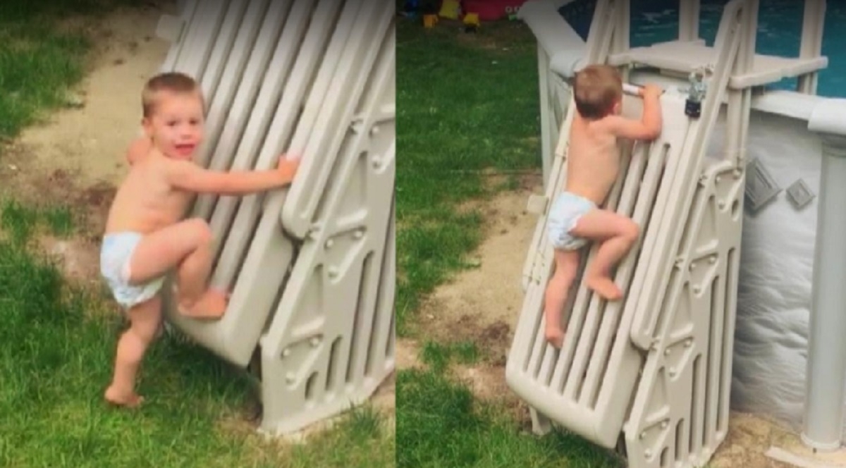 Un garon de 2 ans russi  escalader une chelle ''infranchissable'' pour accder  la piscine
